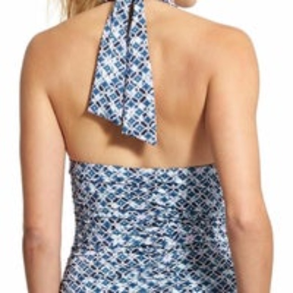 Athleta Aqualuxe Print Halter Tankini XS - Picture 2 of 5